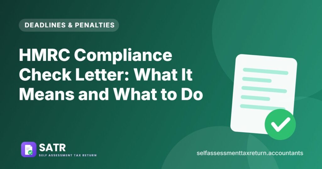 HMRC Compliance Check Letter: What It Means and What to Do