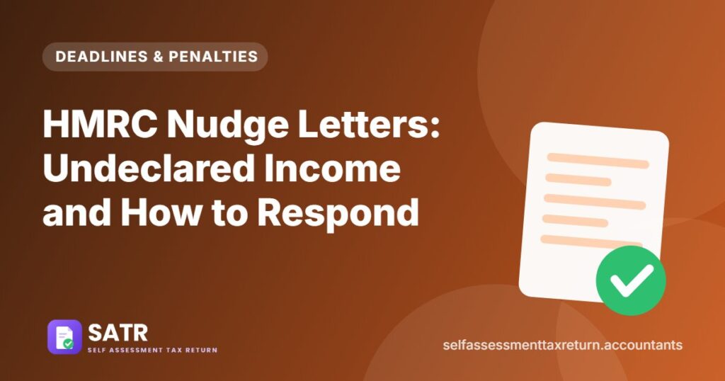HMRC Nudge Letters: Undeclared Income and How to Respond