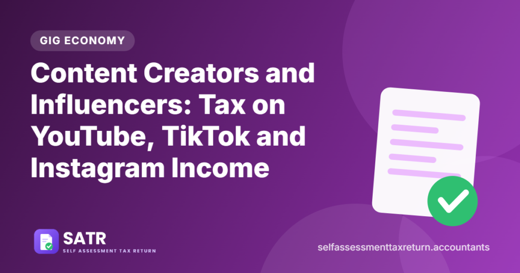 Content Creators and Influencers: Tax on YouTube, TikTok and Instagram Income